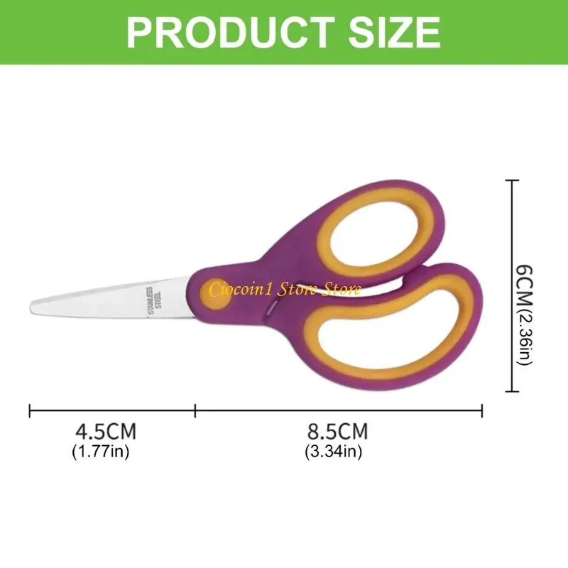 A3PC Kids Craft Scissors mit komfortabler Grip Training Scissors Praxis Safety Scissors Schulmaterial
