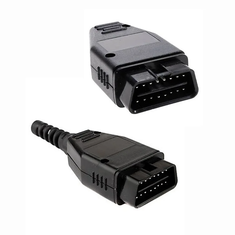 Car OBD2 16 Pin Connector Connection Male OBD Housing with Plug+shell+SR+screw