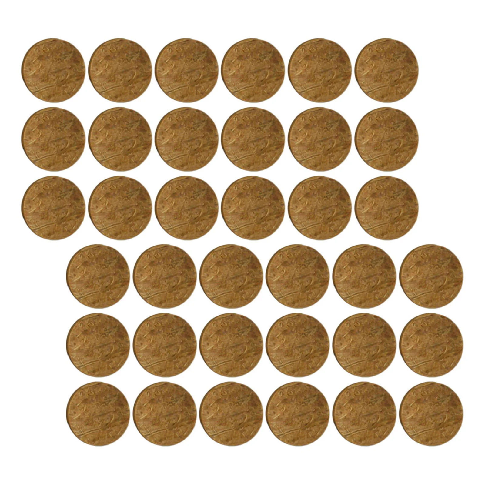 

50Pcs Coconut Shell Discs Realistic Fish Tank Decor Round Chips for Aquatic Habitat Hiding Spot Sand Table Scenery Decoration