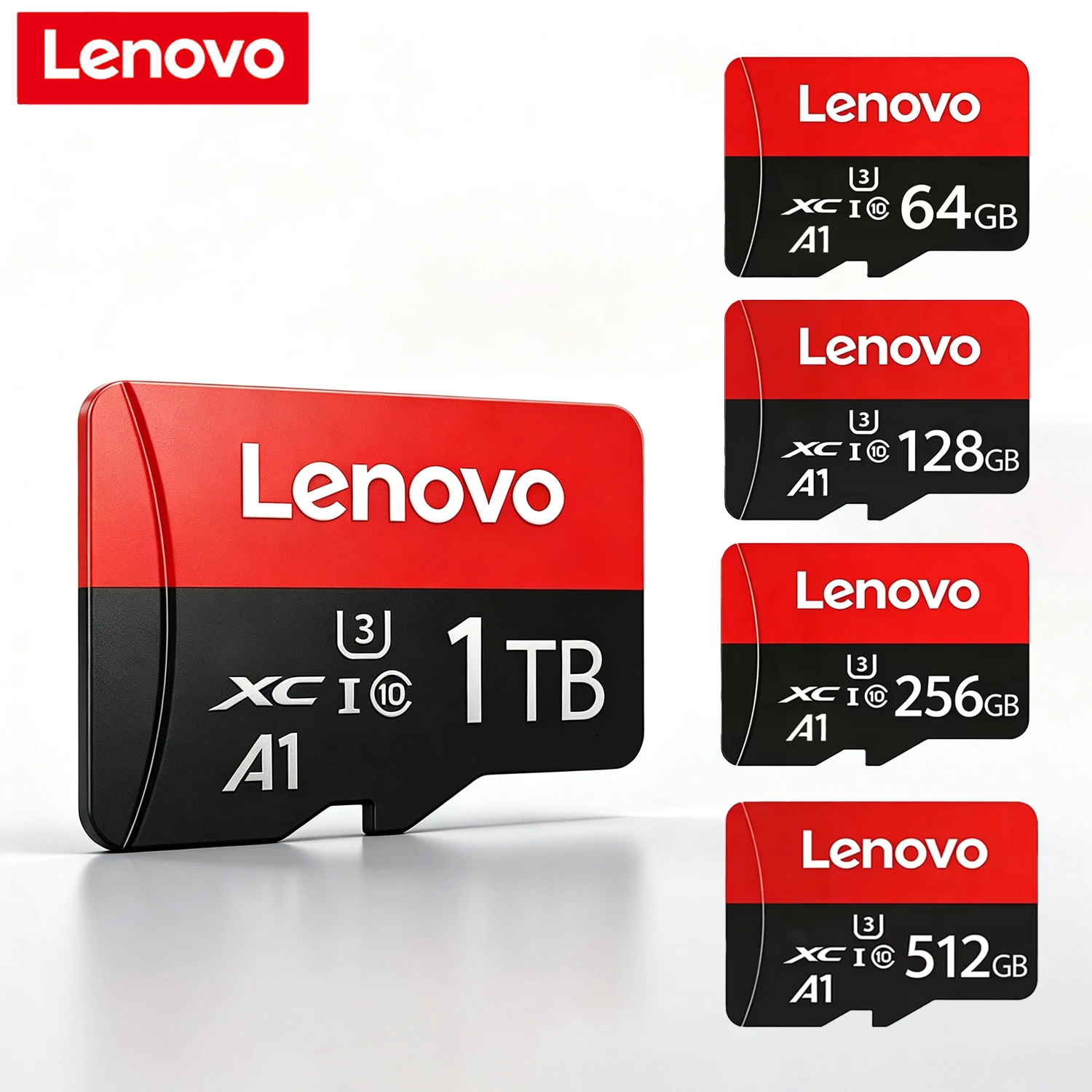 Oryginalna karta Micro SD Lenovo, 1 TB, wysoka prędkość, karta pamięci 256 GB, 512 GB, klasa 10, karty pamięci 128 GB, karta TF do telefonu i aparatu fotograficznego.