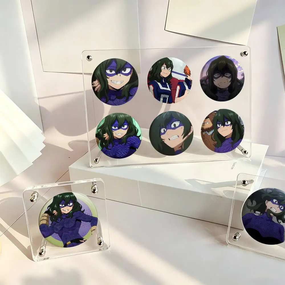 1pc Setsuna Tokage Anime Characters Cartoon Style Badge Brooches On Backpack Decoration Round Enamel Pins For Accessorys