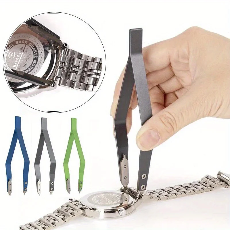 1Pc V Shaped Metal Watch Spring Bar Remover Tweezer Clips High Hardness Precision Watch Repair Tool Accessory For Watchmaker