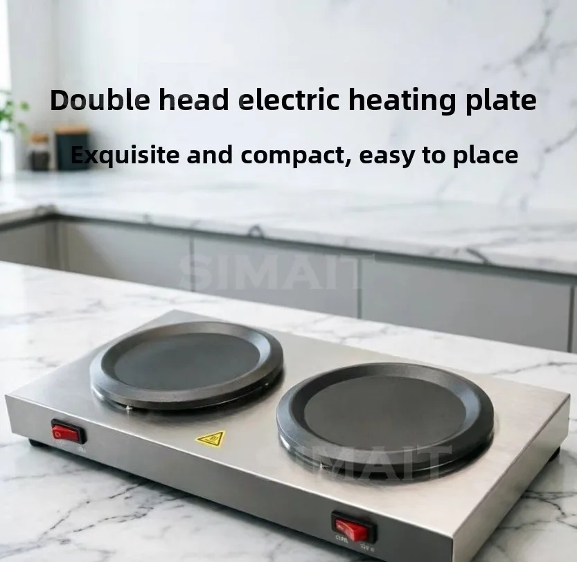 Coffee Pot Warmer Double Hot Plate Stainless Steel Portable Standard Decanter Warmer