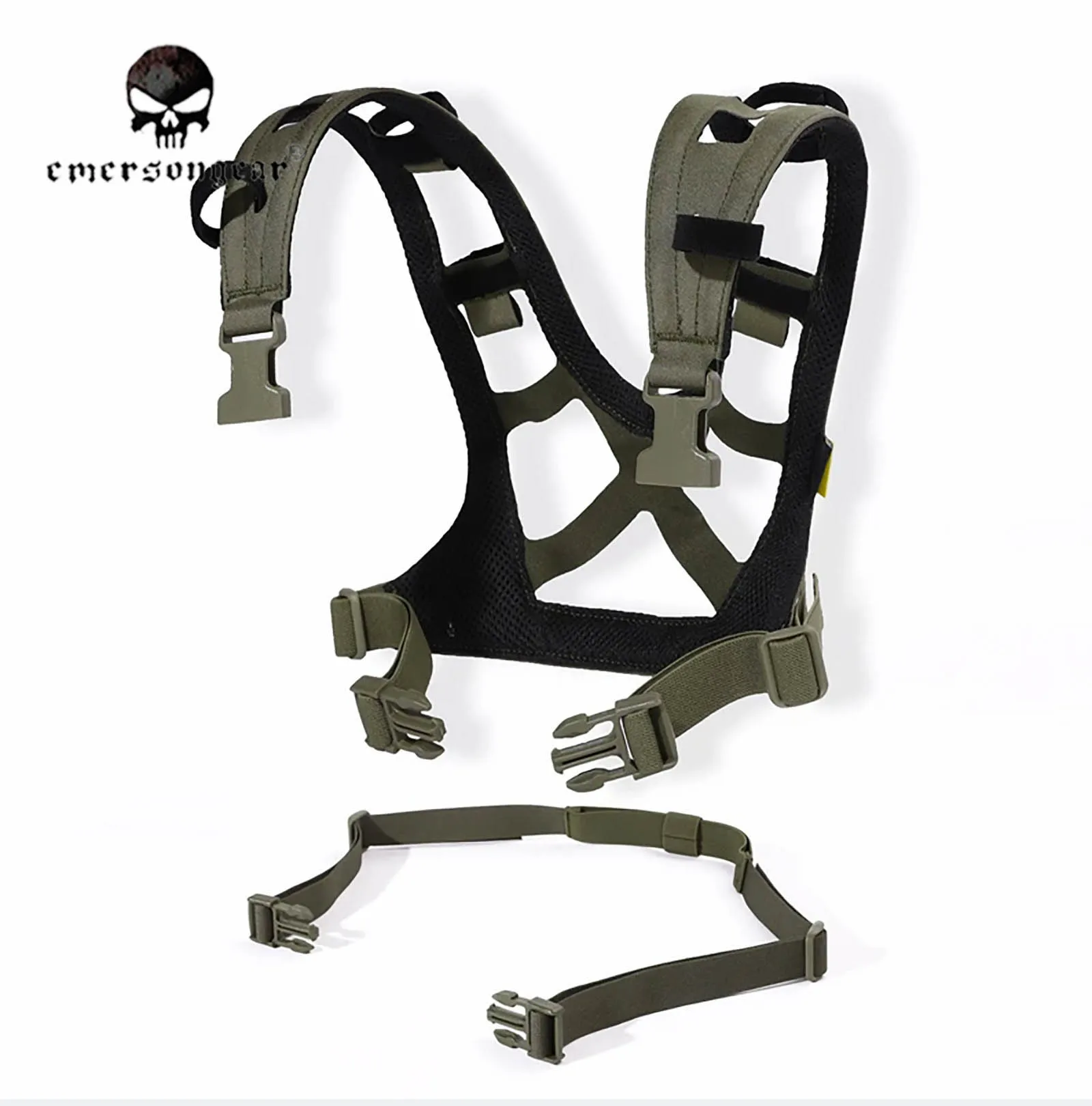 emersongear-Chest Rig Harness Kit for CP Style AIR LITE, Tactical Vest, Back Chest Strap, MC Carrying System, Combat