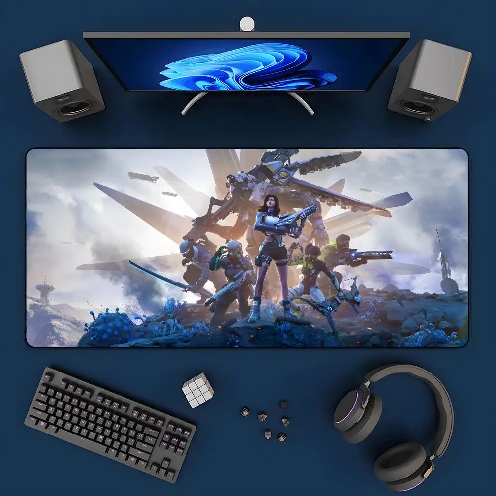 

1 шт. аниме-коврик для мыши E-earth R-revival, большой игровой коврик с застежкой по краям, утолщенный, для компьютерной клавиатуры, стола, рабочего места