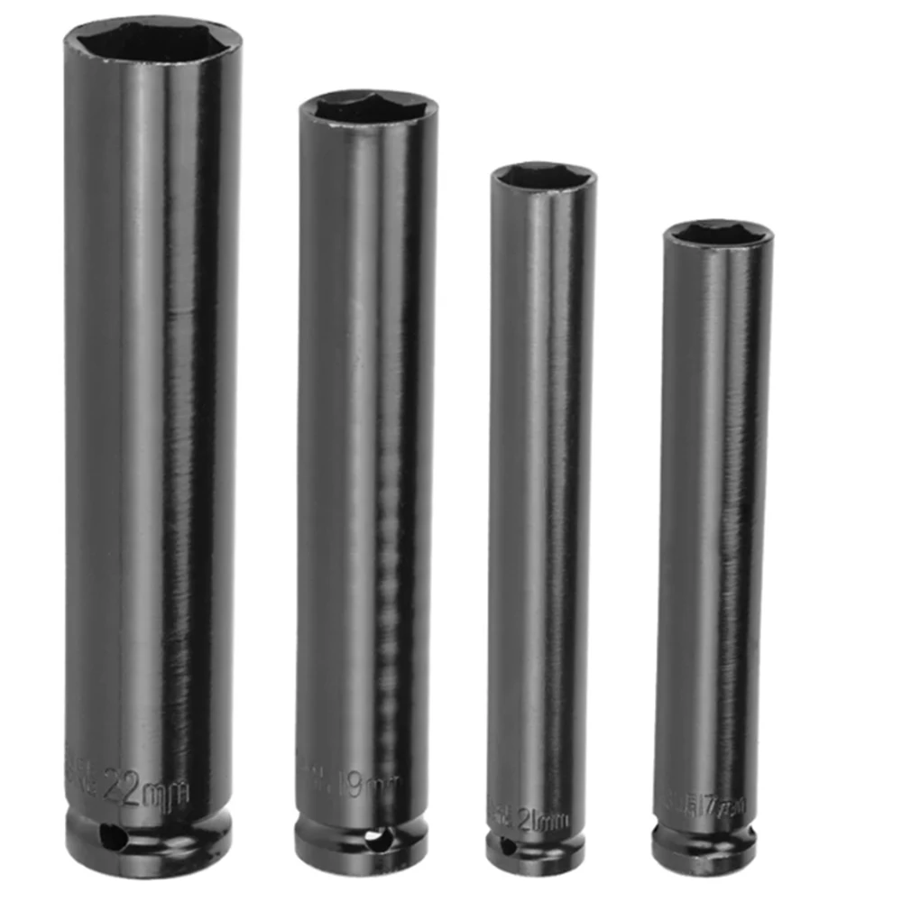 1Pcs 150-200mm Lengthening Hex Electric Impact Socket 1/2" Extra-Deep Socket Wrench Head 14-27mm Air Impact Wrench Key Tools - view 5