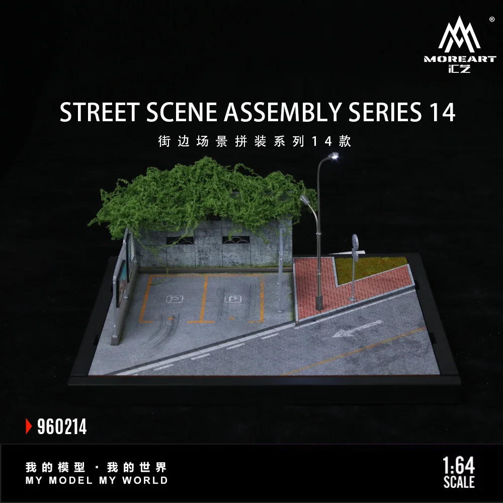 

More Art 1:64 Street Scene14 Модель сцены, диорама парковки для дисплея, коллекции и подарка