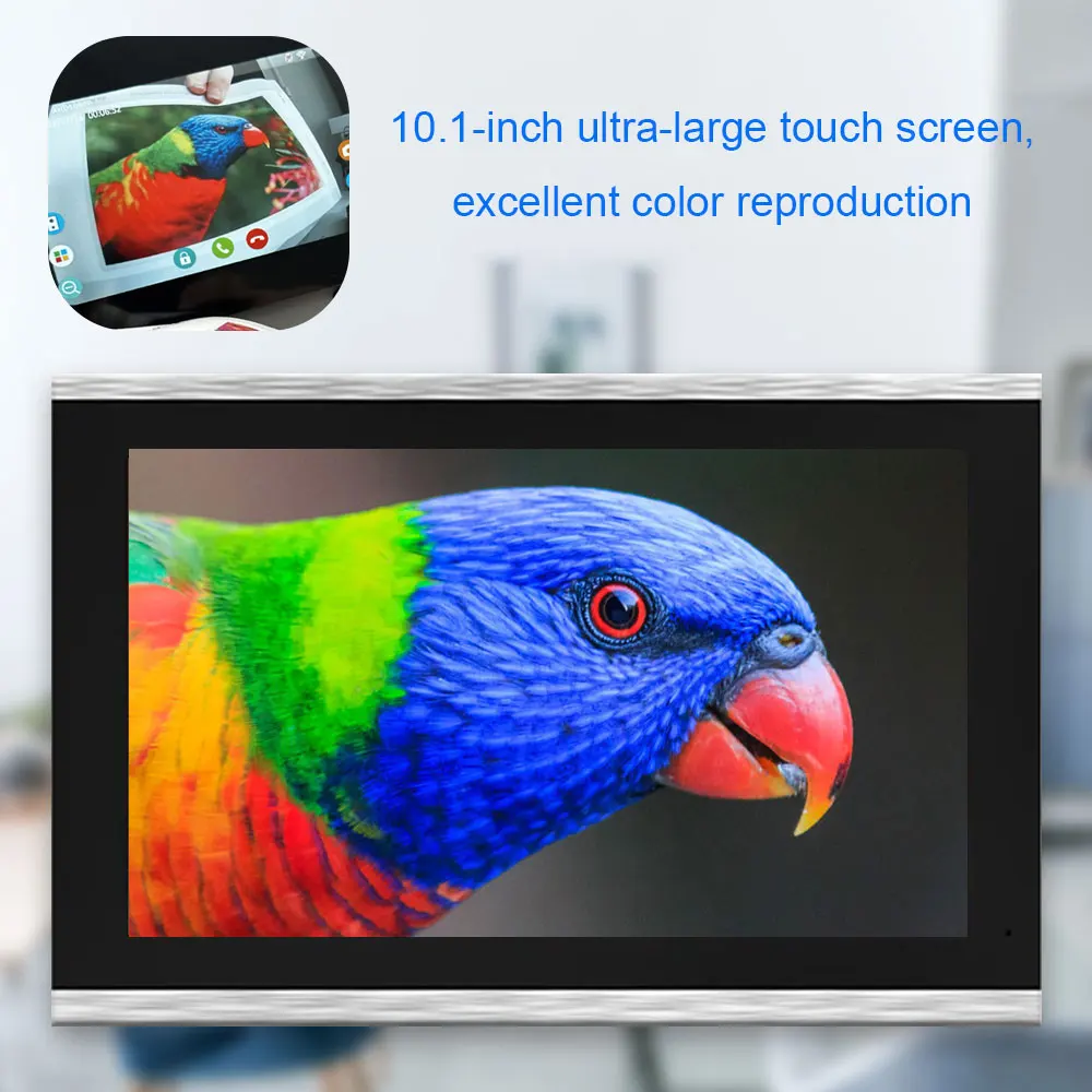 Domowy system domofon wideodomofon Wifi metalowy dzwonek do drzwi kamera Tuya Smart 1080P monitor dotykowy 10 cali