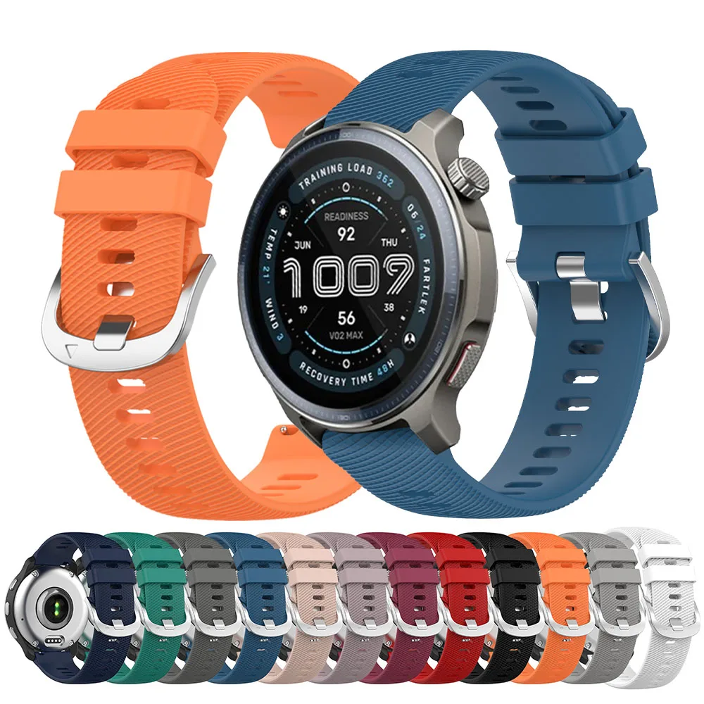 22mm 20mm Uhrenarmband für Huami Amazfit Active 2/BALANCE 2 Silikonarmband für Amazfit Bip 6 5/GTR 4 2 2e 3/GTS 4 2 Mini Armbänder