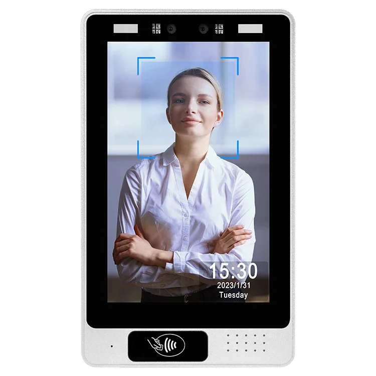 2026 Front Panel IP65 Waterproof Embedded 8 Inch 2GB+16GB Android POE Tablet for Face Recognition Smart Home Access Control