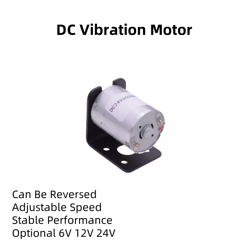 Micro DC Vibration Motor 370 6V 12V 24V Beauty Instrument Massager Eccentric Fan-shaped Vibration Motor Bracket