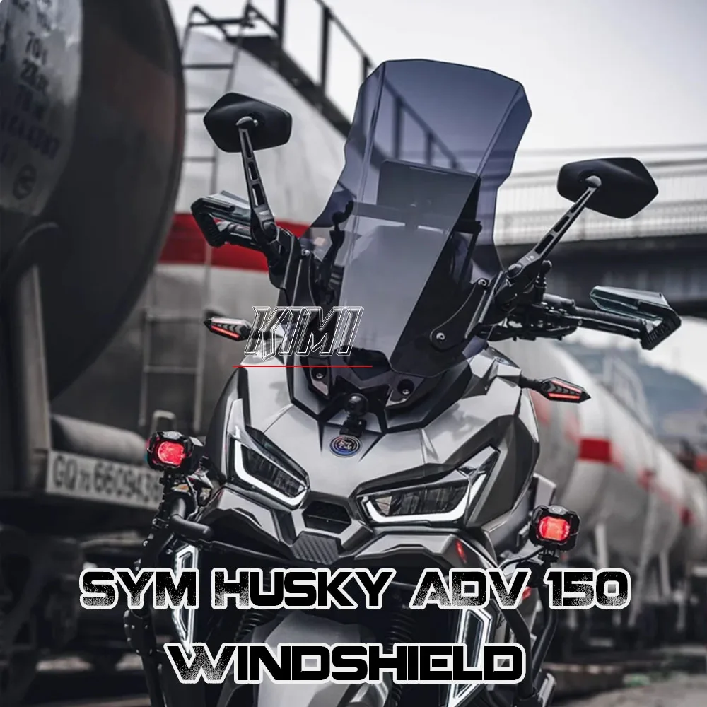 Motorcycle Accessories Windshield Wind Deflectors Viser Visor Gray Windscreens For SYM Husky ADV 150 ADV150 150 ADV 150ADV