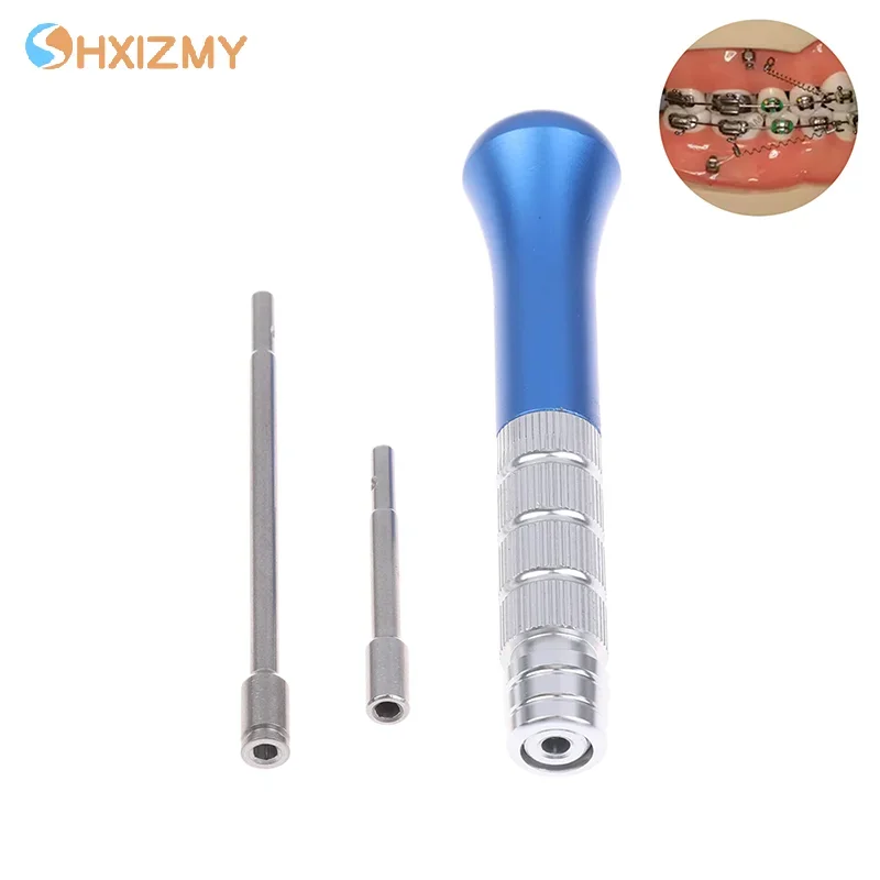 

1 комплект, набор темно-синих отверток для микроимплантатов, отвертка, самосверлящаяся ручка, хирургическое оборудование