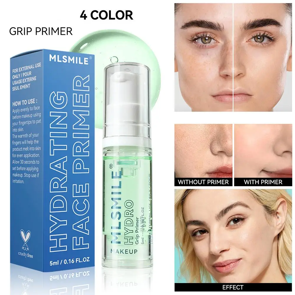 5ml Moisturizing Facial Base Primer Hydrating Face Evens Makeup Control Skin Oil Gel Pre Invisible Pores Brightens Q5H2