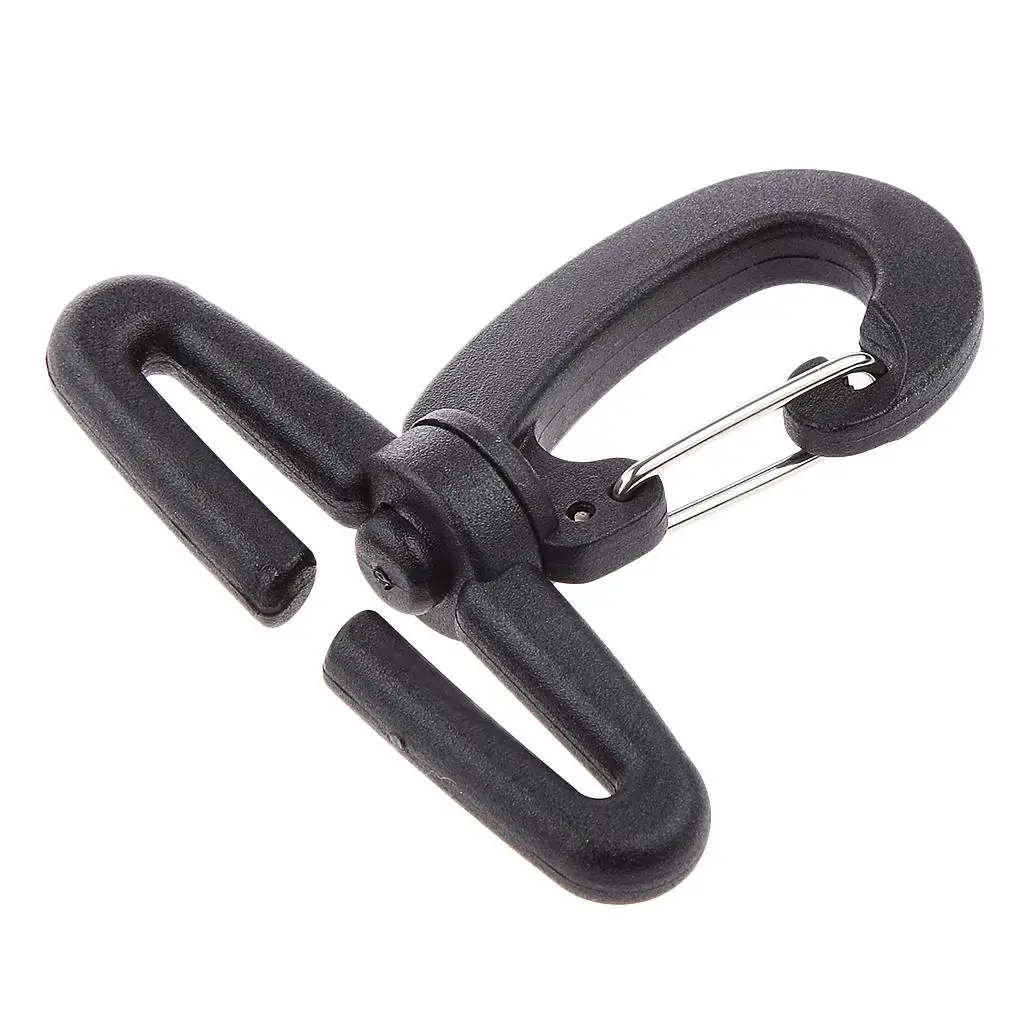

Поворотный карабин-пряжка из легкого нейлона, черный, для крепления к рюкзаку, для походов, альпинизма, кемпинга, 50 мм