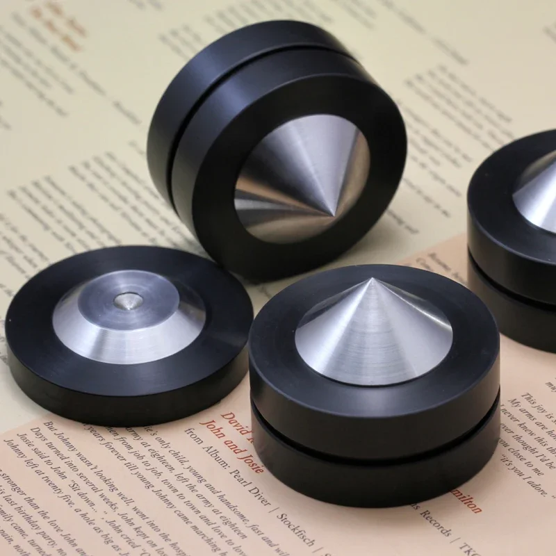 4Pcs 304 Stainless Steel Graphite Isolation Spike Pad HIFI DIY Audio Speaker Amplifier Preamp DAC LP Player Floor Base