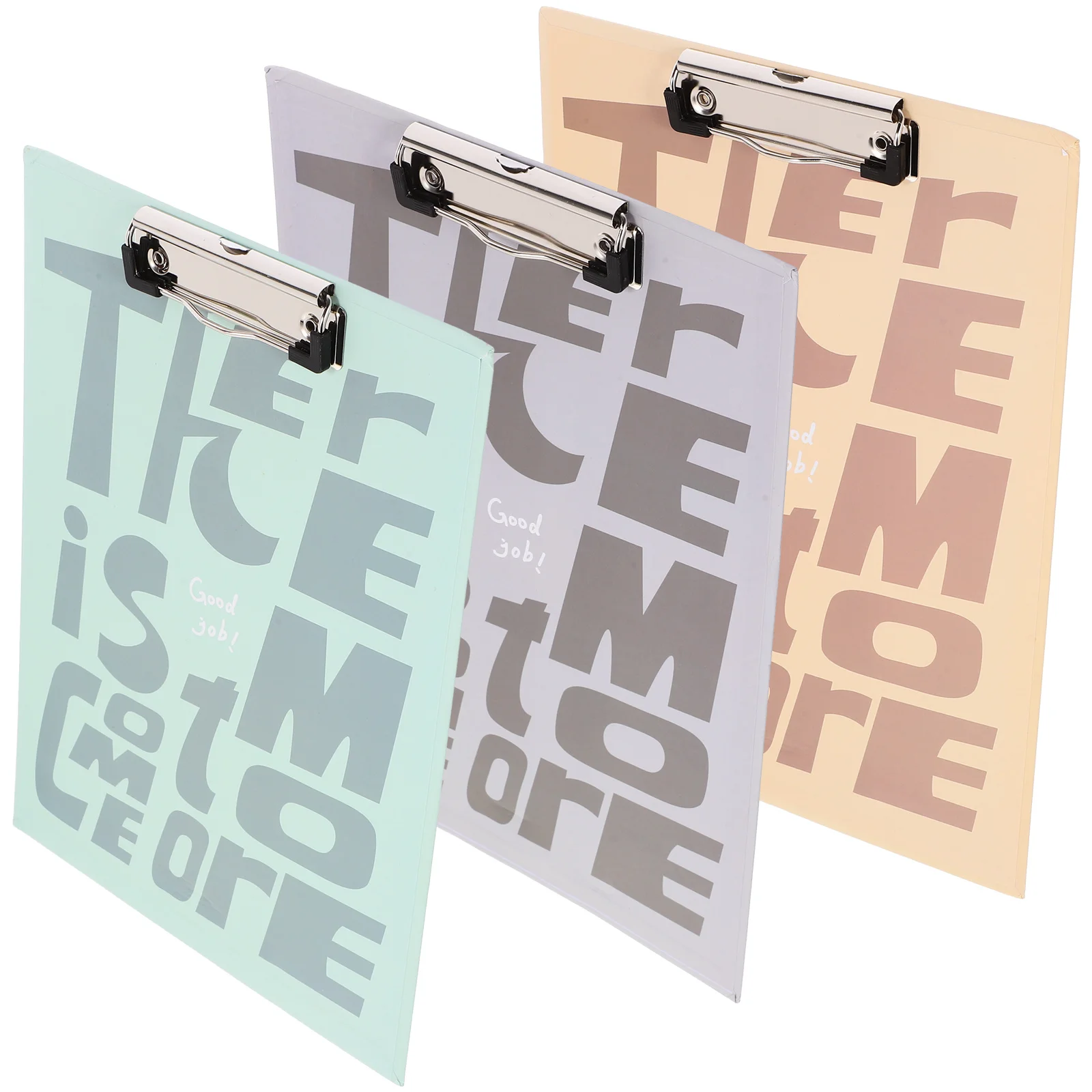 

3Pcs Portable Clipboard Writing Support Board Metal Paper File Clip Document Organizer Office Students Files for Papers