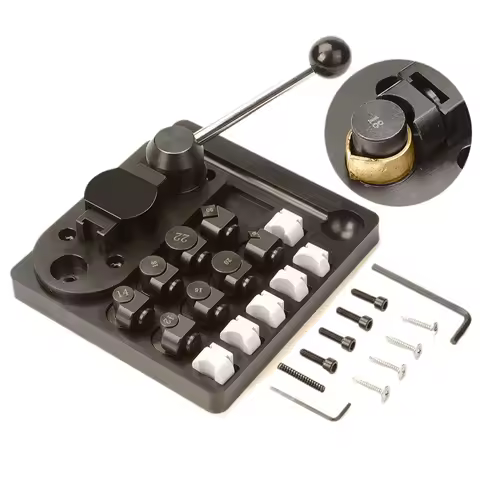 Multi-Functional Metal Ring Bender II Tool Kit for Gold Silver Copper Manual Rounding Forming &amp; Rolling Machine with Accessories