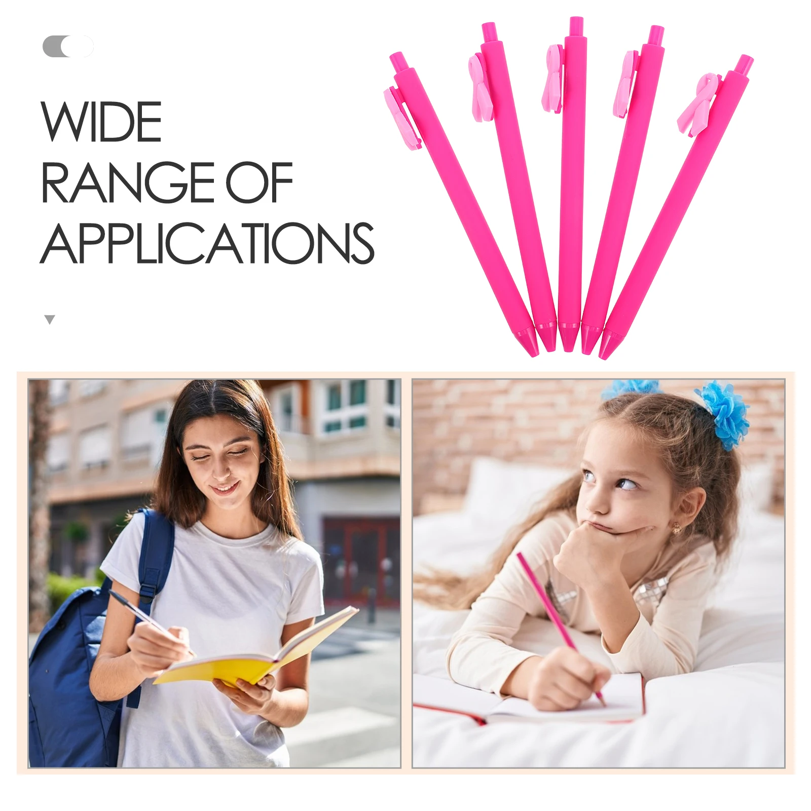 5 قطعة أقلام حبر جاف على شكل شريط أقلام كتابة إبداعية فريدة من نوعها لرفع الصندوق ودعم الخيرية والكتابة السلسة والمكتب المحمول #6