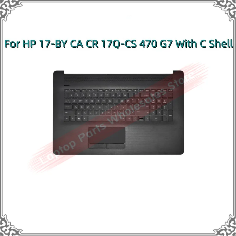 Original Touchpad Keyboard With Shell C For HP 17-BY CA CR 17Q-CS 470 G7 With Backlight With Palmrest Upper Keyboard Case