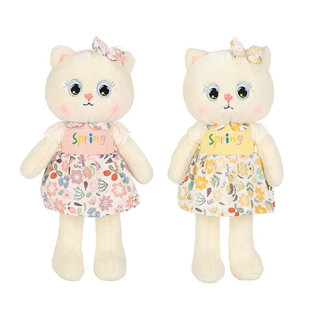 Simpatico cuscino da tiro con animali di peluche a forma di gatto principessa per bambini