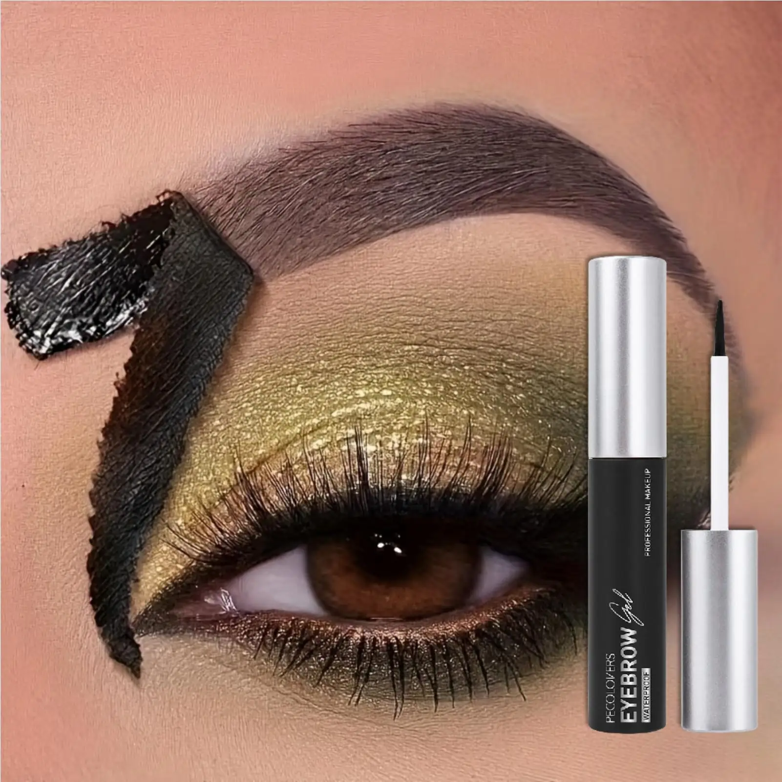 Gel para cejas rasgado, película de larga duración y resistente al sudor, resistente al agua y 3 colores, tinte para tatuajes de cejas, para todo tipo de piel