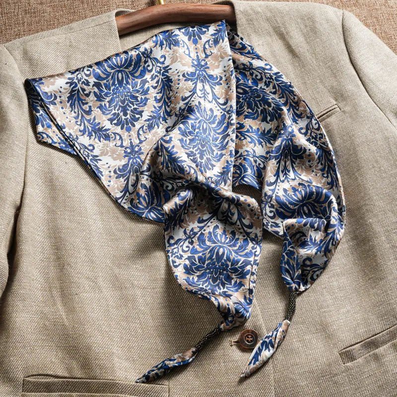 Luxuriöser Schal Damen-Hijab Bedruckter Turban Weiblicher Kopfschmuck Bandana Damen-Schal Wickeltücher Halstuch Foulards Femme Kopftuch – Detail 25