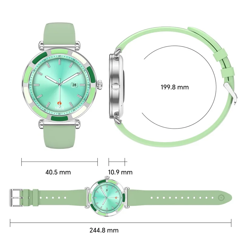 Fashion Women Sports Smartwatch Blue Tooth Call Waterproof Heart Rate Tracking Health Monitor Music & Weather Display For Ladies