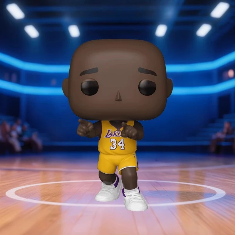 Edición genuina FUNKO POP NBA Los Angeles Lakers Shaquille O'Neal acción decoración de escritorio ornamento modelo juguetes modelo coleccionable