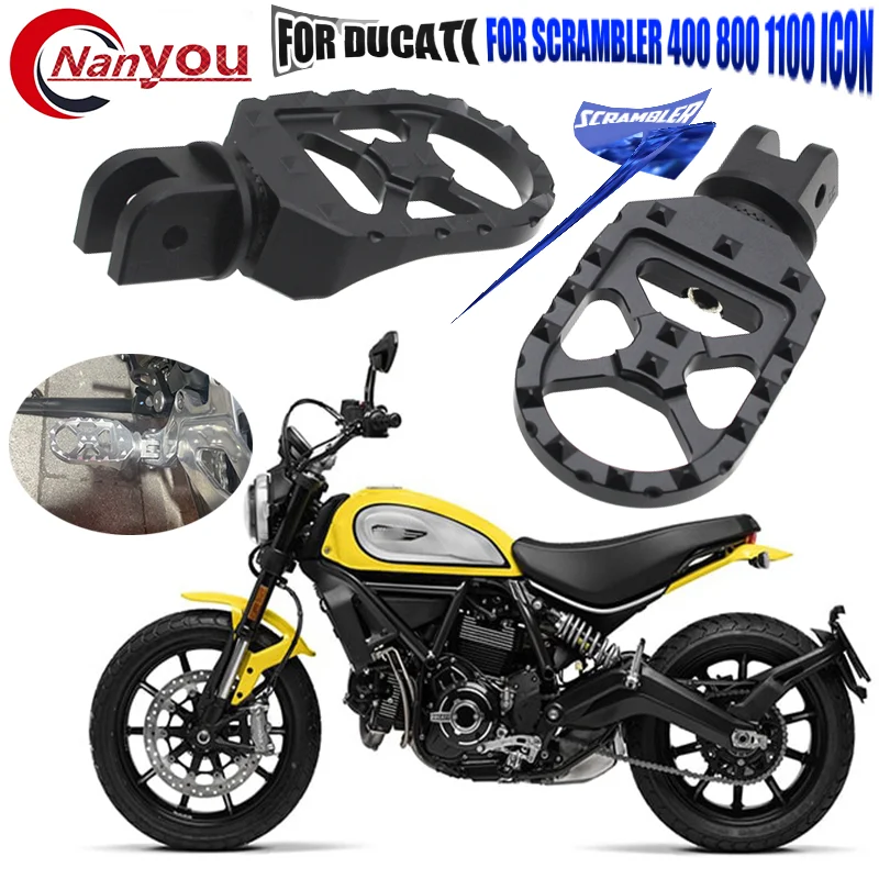 

For Ducati Scrambler 400 800 1100 Motorcycle Adjustable Front Footrest Rear Footrest Rotatable Foot Rest Footpegs Scrambler800