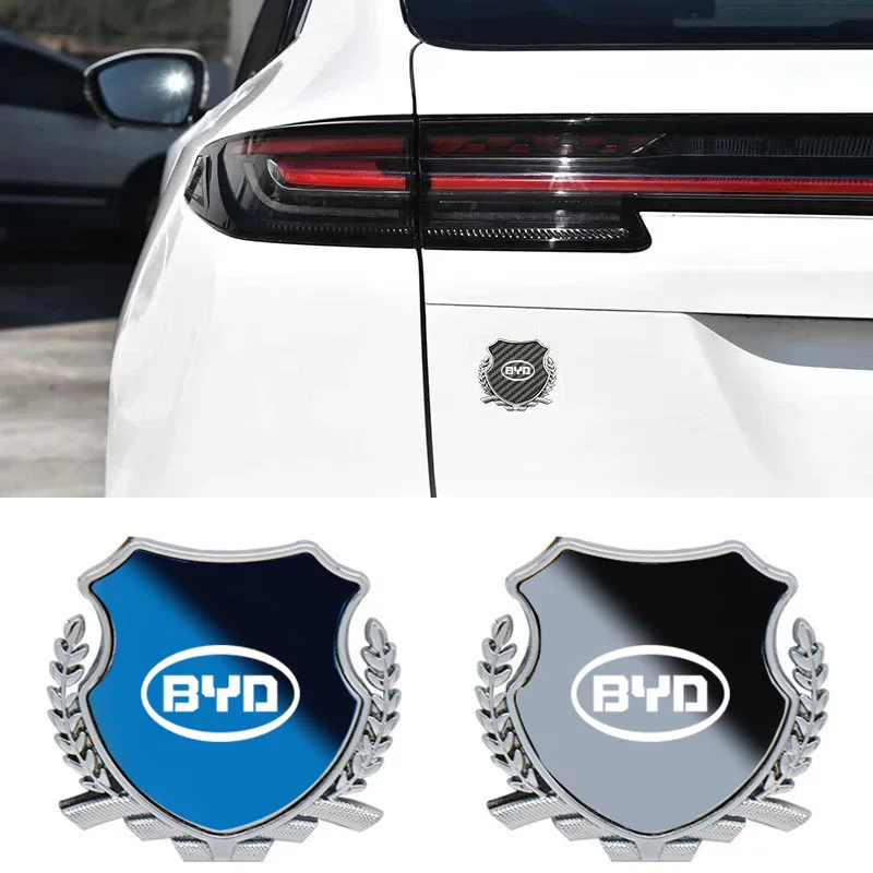 

For BYD ATTO 3 Seal U Dolphin Seagull Tang Han Yuan SHARK 3D Metal Car Body Emblem Sticker Mirror Effect Rear Window Side Badge