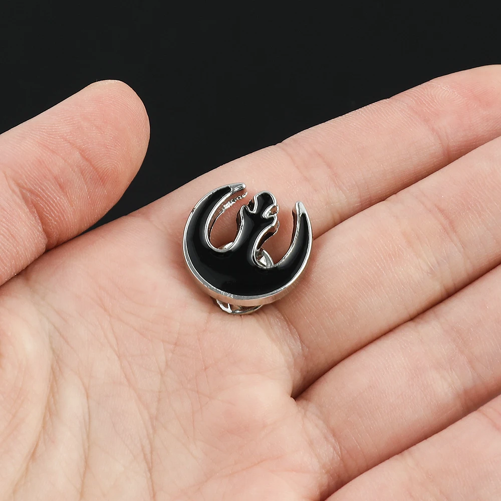 Star Wars Brooch Rebel Alliance Metal Black Badge Pin for Clothes Backpack Fashion Pin Accessory For Neutral Jewelry Gifts