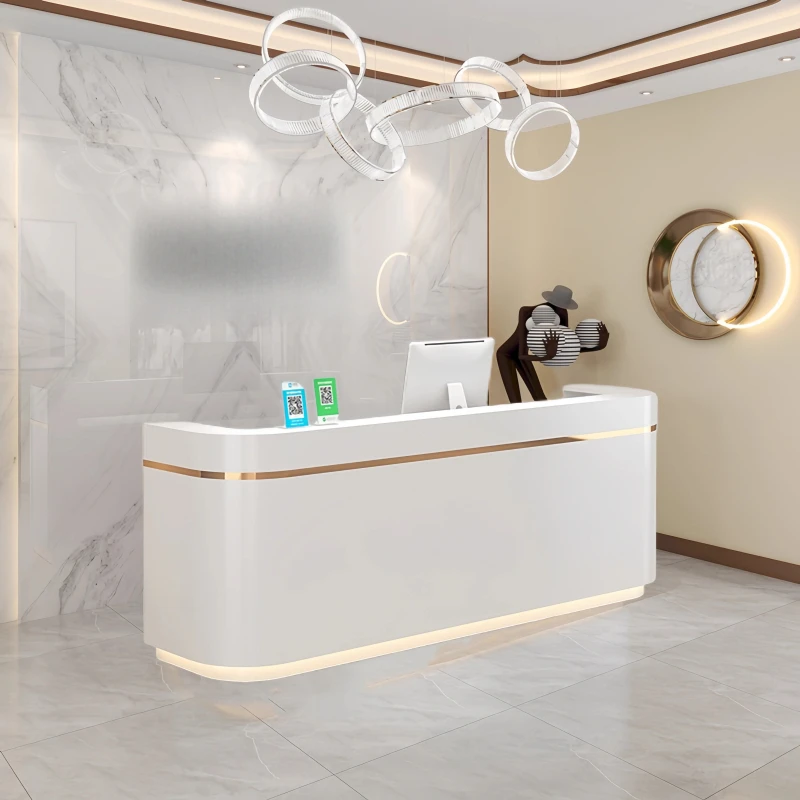 

Salon Beauty Reception Desks Welcome Executive Restaurant Reception Desks Corner Design Comptoire Accueil Commercial Furniture
