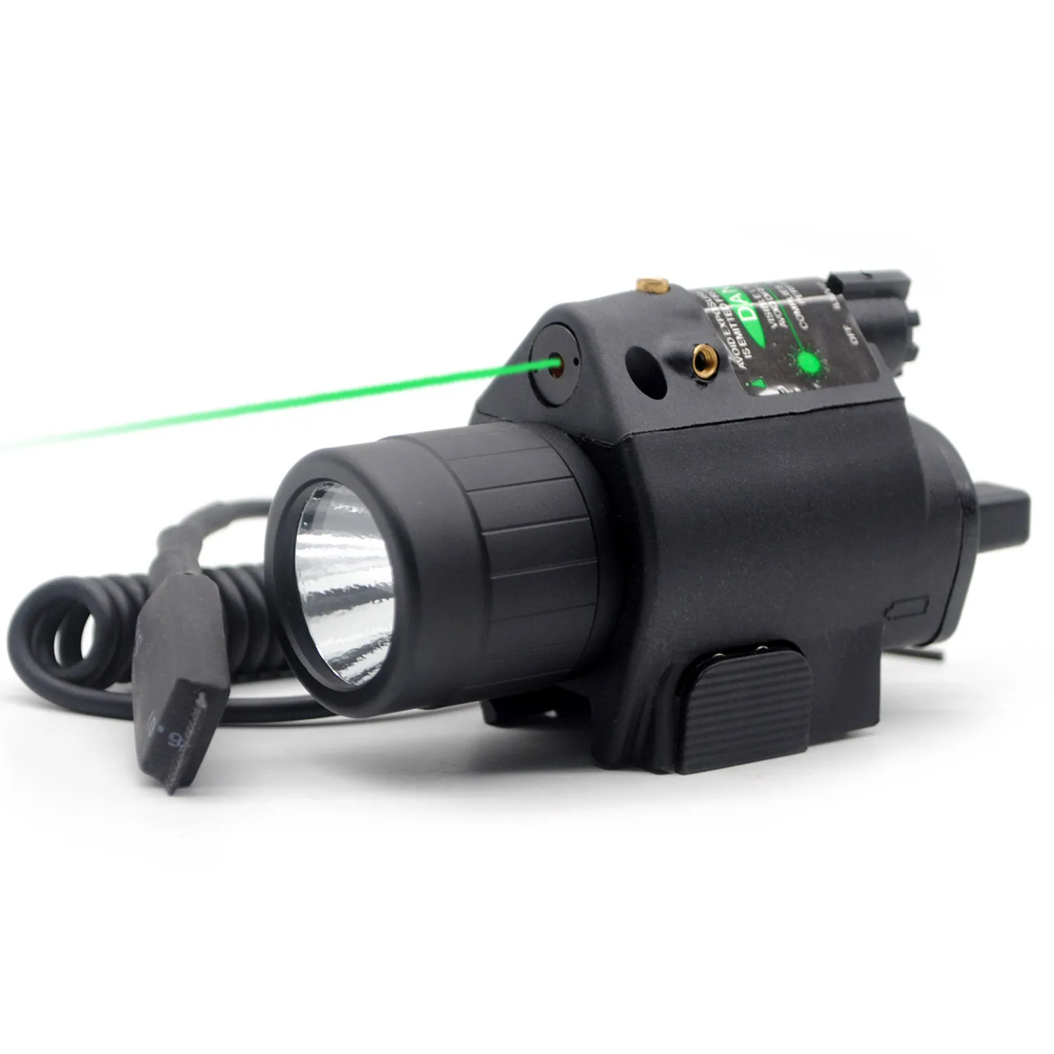

Green Light LED Torch M6 Tactical Laser Integrated Outdoor Strobe Slide Rail Under-Mount Lighting Unit Ultra-Bright Hunting