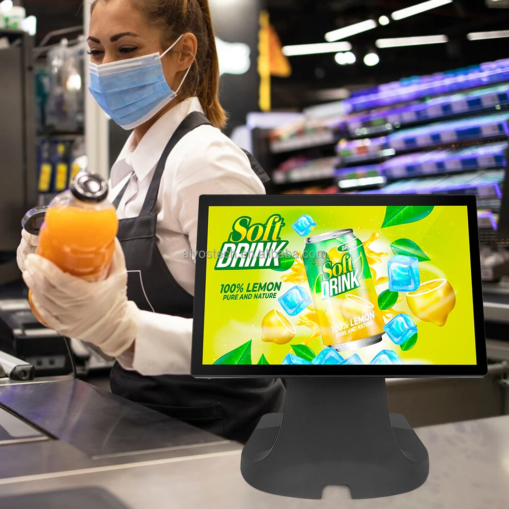 تصميم جديد 15.6 بوصة Android POS Terminal Integrated POS System Merchant Services Terminal Touch Screen Monitor Android Tablet