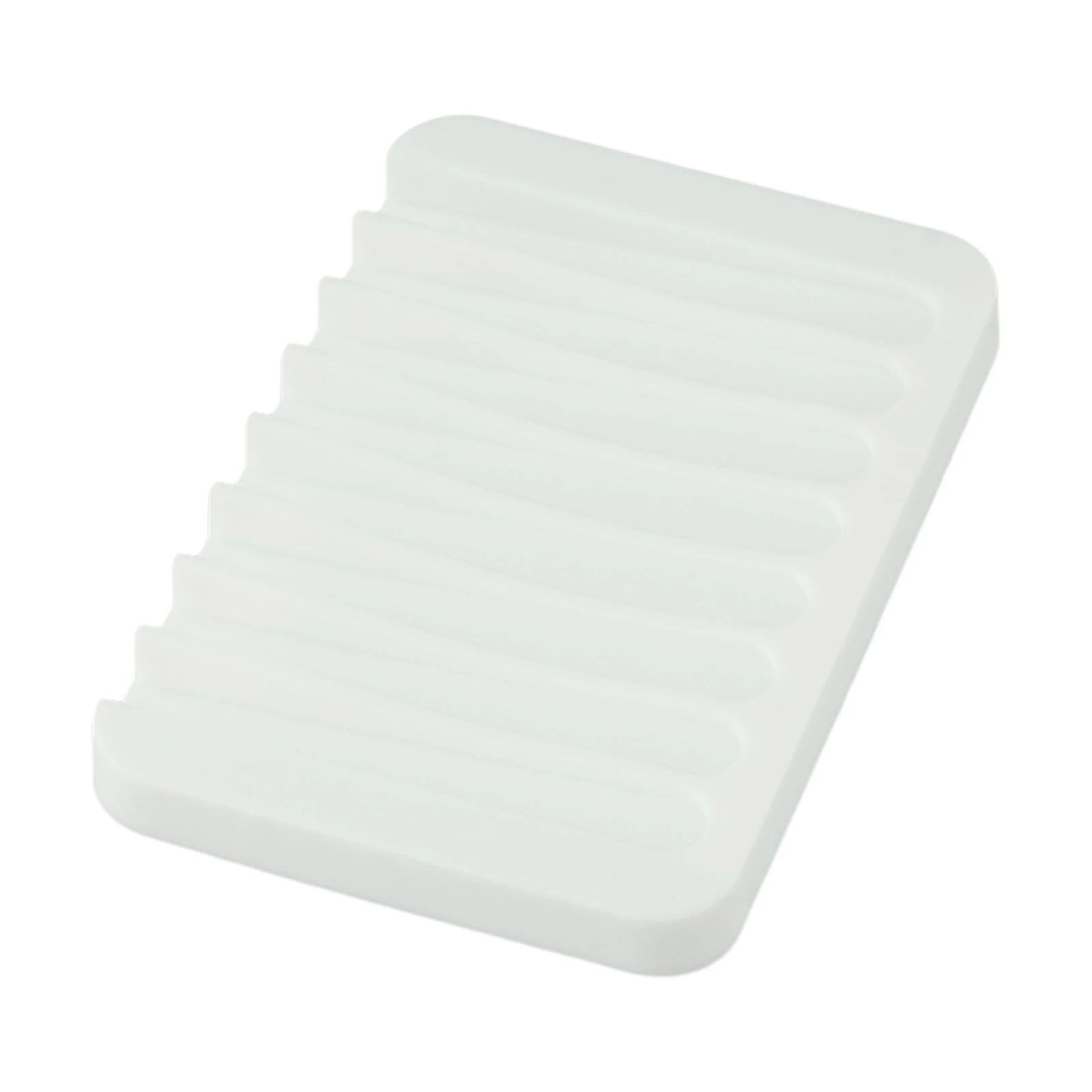 Silicone Self Draining Soap Dishes Innovative Soap Holder & Saver Non Slip Holder For Bathroom Kitchen Storage Organizer