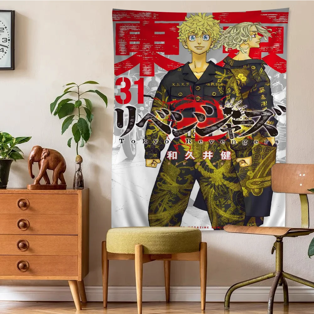 

Tokyo Avengers Hanging Bohemian Tapestry Hanging Tarot Hippie Wall Rugs Dorm Wall Hanging Home Decor