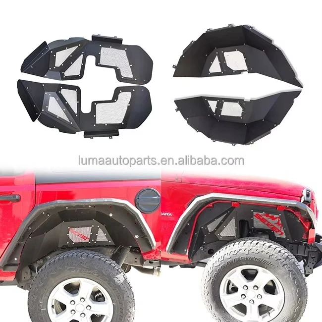

LUMA 4x4 Car Offroad Accessories Car Aluminum Inner Fender For Jeep Wrangler JL 2018+ JK 2007-2017