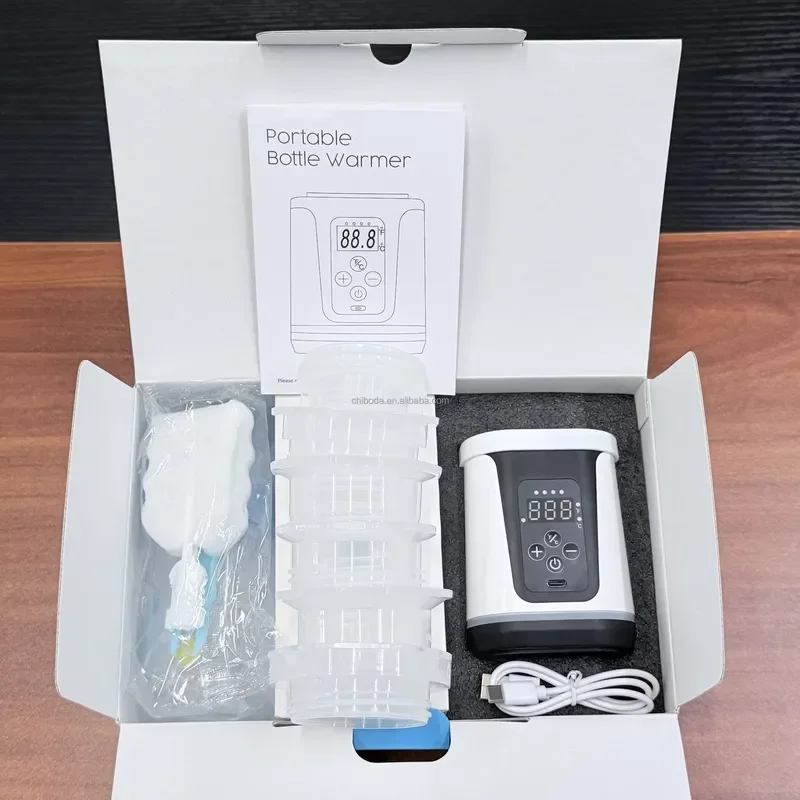 2026 New Year Gift Electric Portable Baby Bottle Warmer Accurate Temperature Control 10000mAh Battery USB for Household Use - view 4