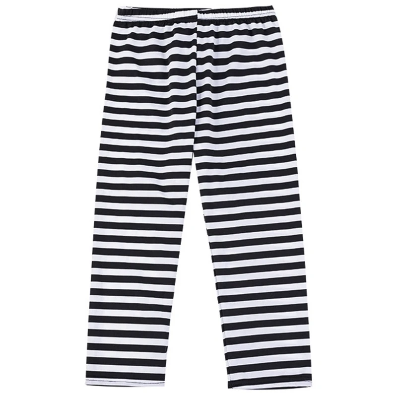 

Comfortable Stretchy Tights Striped Leggings School Pants Spring Autumn Casual Cropped Leggings Trousers Pants