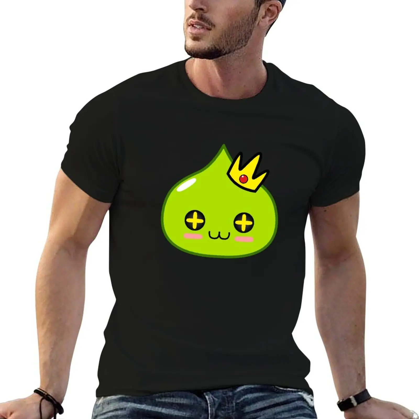 Cute King Slime Blush T-Shirt basketball graphic tees anime clothes tee shirts for men