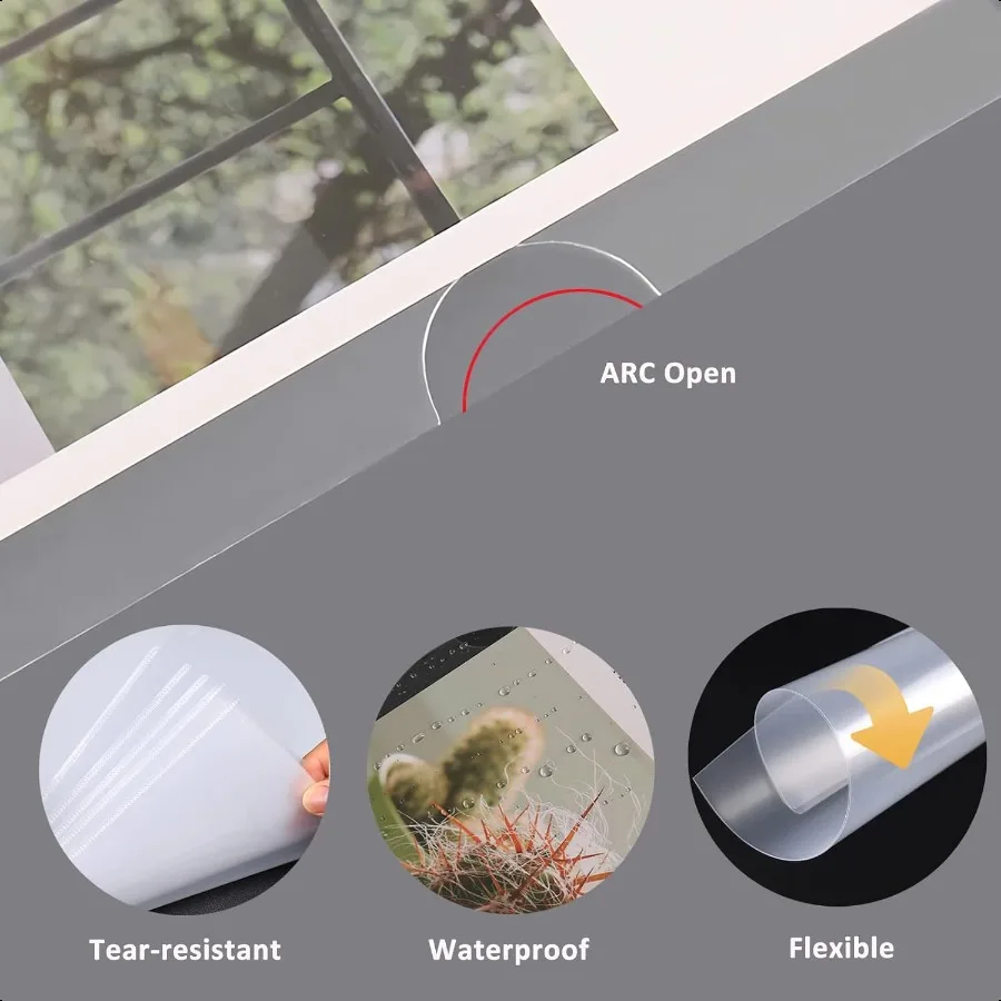 مجلد مستندات شفاف نسخة جيوب المشروع الآمنة يناسب 8.5 × 11 حجم الحروف الأمريكية PaperLType البلاستيك واضح ورقة الأكمام حامي الدقة