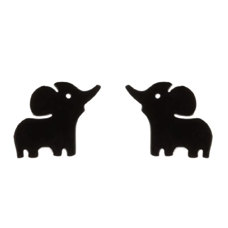 New Fashion Simple Black Triangle, Bee, Elephant, Skate, Ladies Earring Gift Wholesale