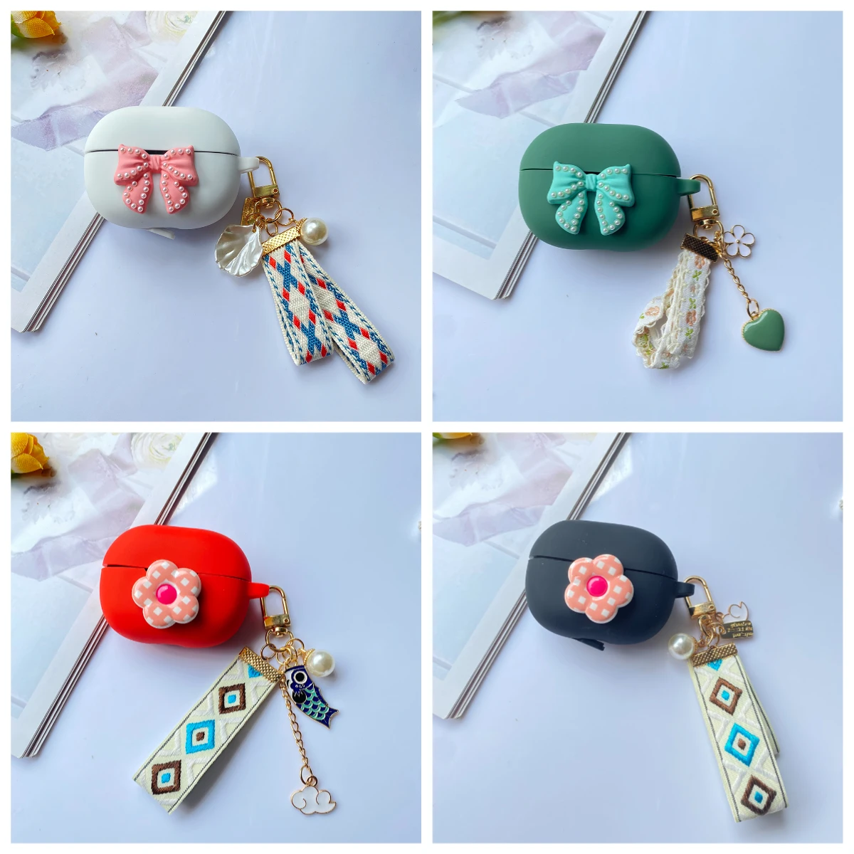 زهرة سماعة غطاء ل VIVO TWS 2 حافظة سيليكون للصدمات ل iQOO TWS 2 صندوق سماعة الرأس ل iQOO TWS Air 2 غطاء #1