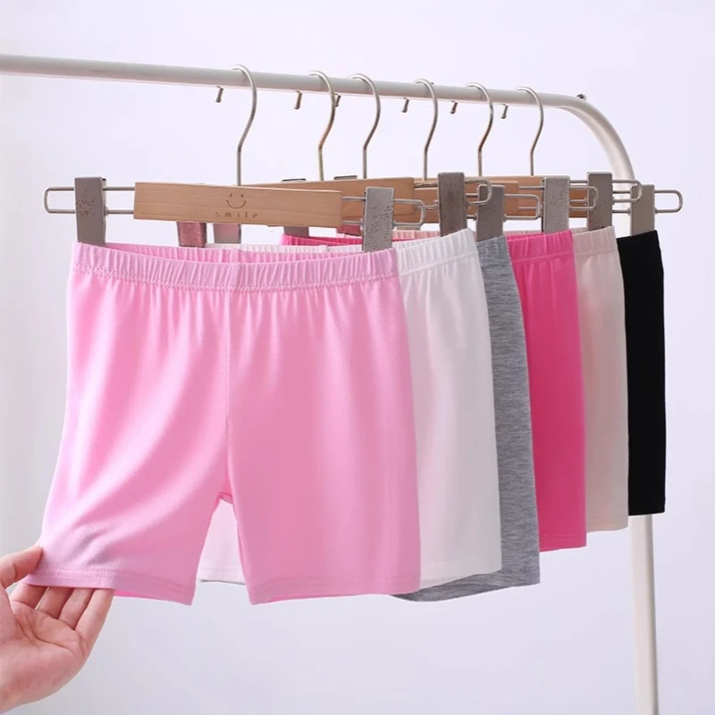 4pcs Girls Safety Pants Underpants Modal Dance Leggings Shorts Children Soft Panties Girl's Underwear Tights Aged 3-12 Years