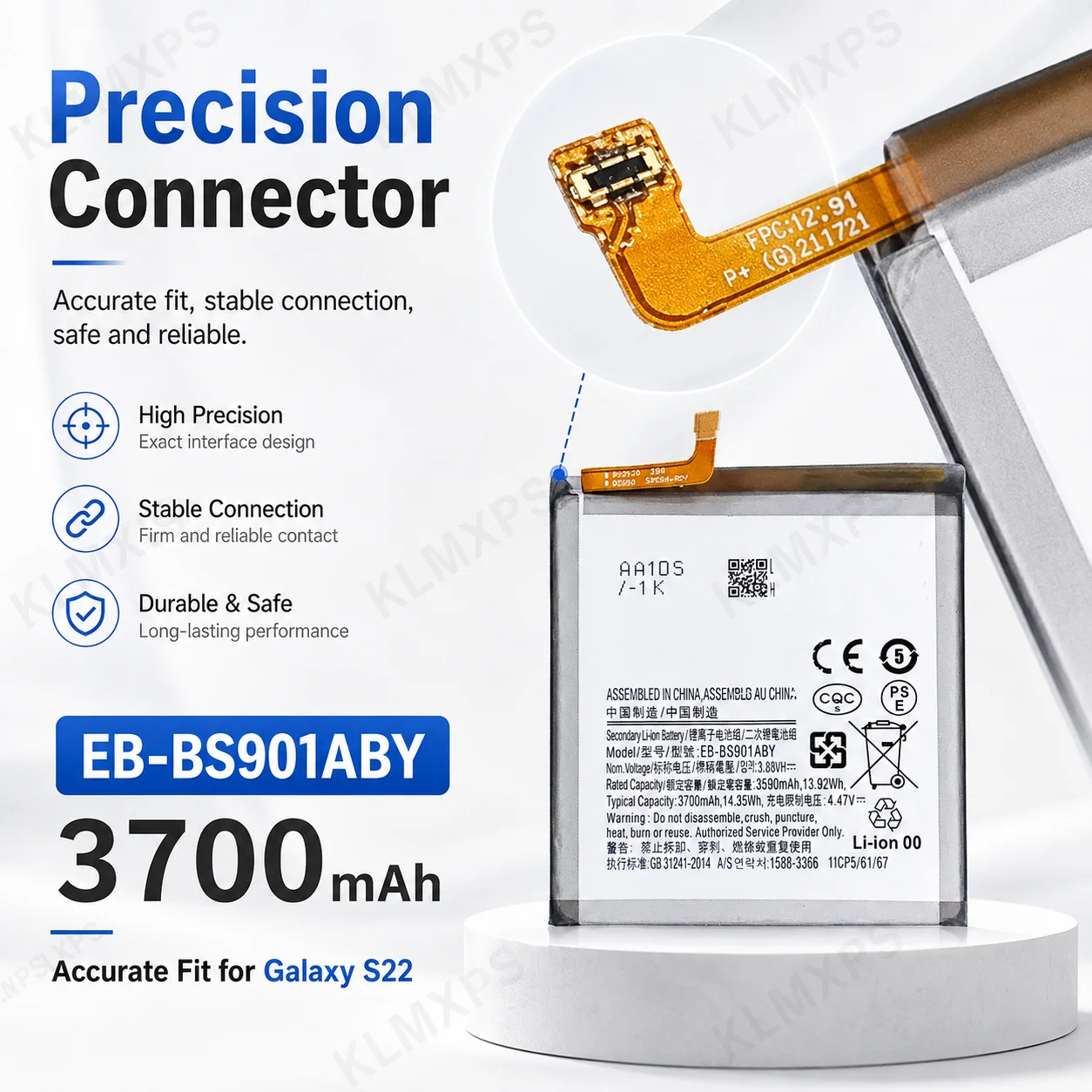For Samsung Galaxy S22 Brand New Replacement Battery EB-BS901ABY 3700mAh High Quality image 4