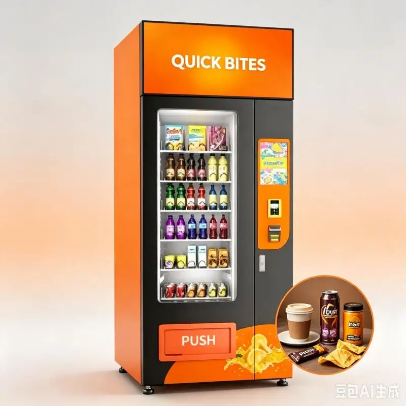 Popular Smart Snack & Drink Vending Machine With Double Layer Doors Export Europe Customized