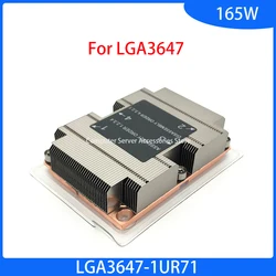 NEW LGA3647-1UR71 165W Server 1U Radiator 2 Heat Pipes Heatsink for LGA 3647 Desktop Host Mute CPU Cooler Computer Active Mute