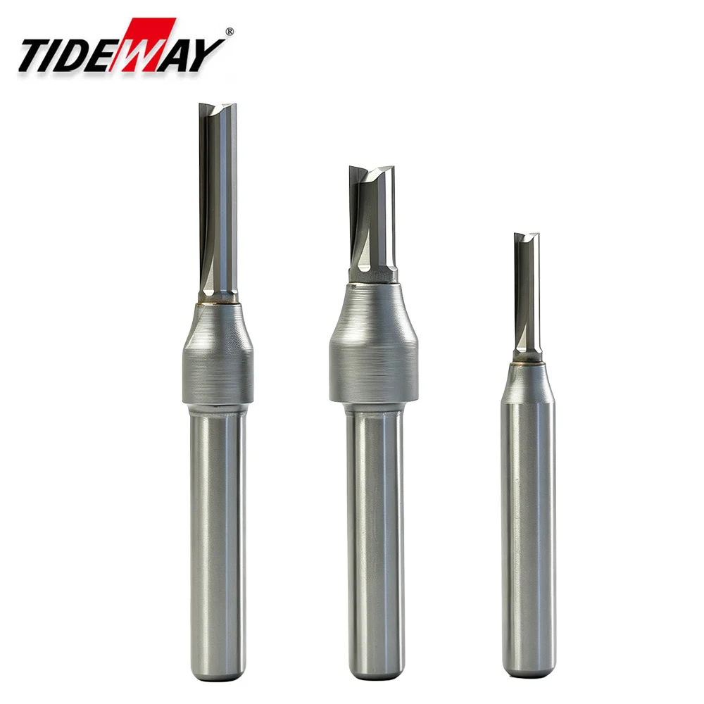 Tideway 1/4 Schaft TCT Gerade Router Bits für MDF Holz Holzbearbeitung Carving Fräser Gravur Hartmetall CNC Werkzeuge Schaftfräser – Detail 3
