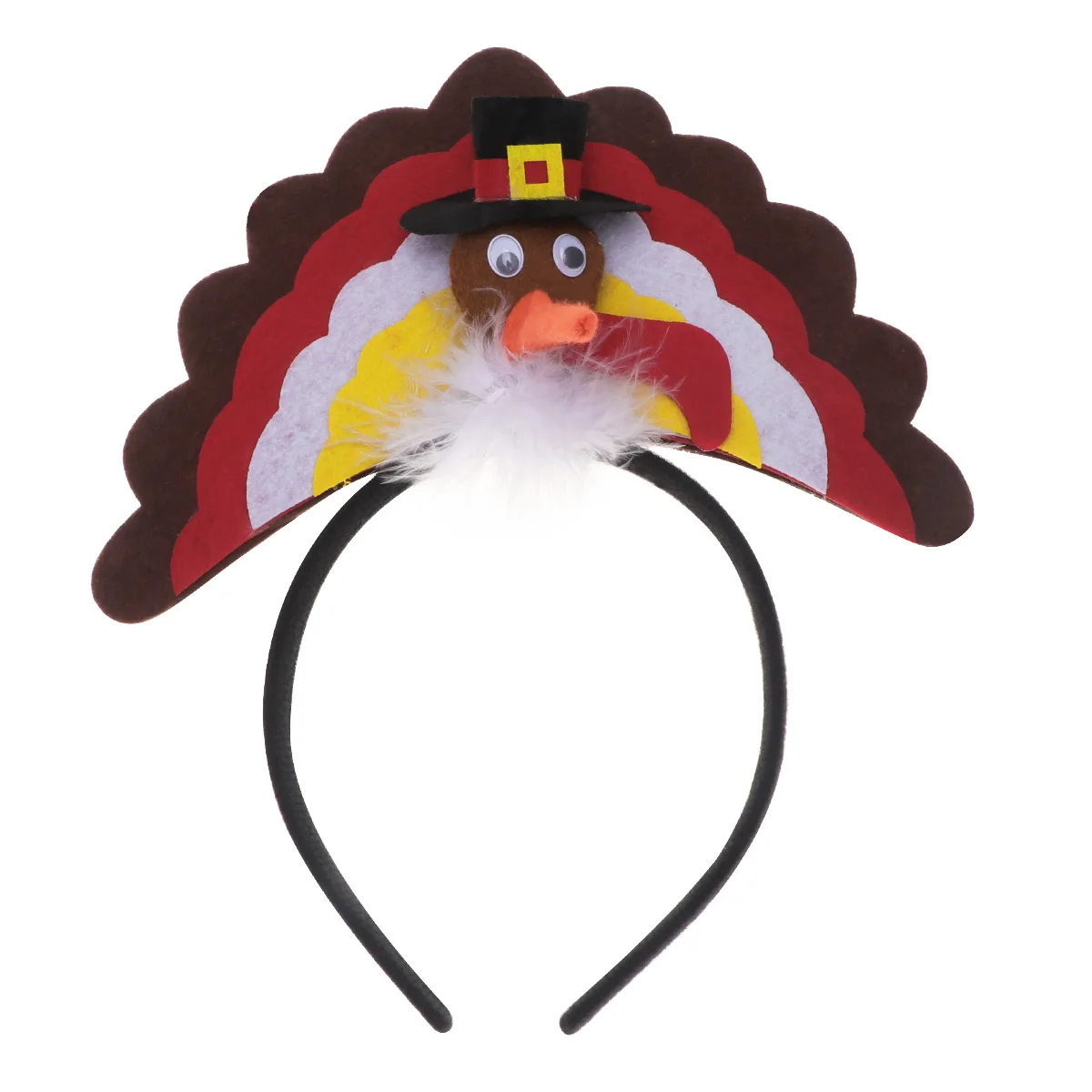 

Thanksgiving Hair Hoops Turkey Headb s for Adults Kids Lightweight Safe Comfortable Party Headdress Hairstyle Tools Gifts